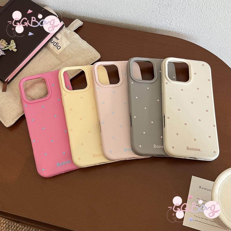 เคสไอโฟน16 สำหรับ IPhone 16E 11 17 15 13 12 14 16 Pro Max 14 Pro 14 15 16 Plus ฮิต เคส ซิลิโคอนเหลว ลายจุดเล็กสีหลายสี - รูปที่ 5