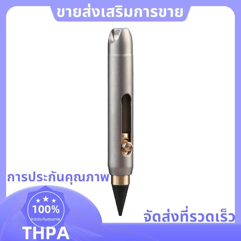 Titanium Alloy Inkless Pencil Titanium Inkless Pencil Eternal Desk Decor Pocket Pen forWriting Outdo