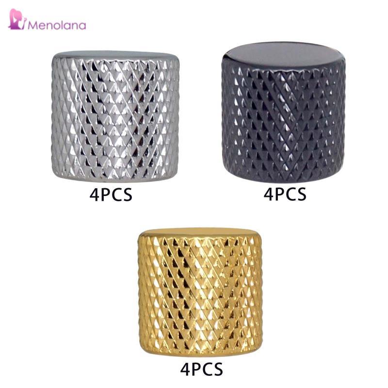 [Menolana] 4 ชิ้นกีตาร์ Volume Knob Volume Control Knob Dome Knob Bass Control Knob สําหรับ