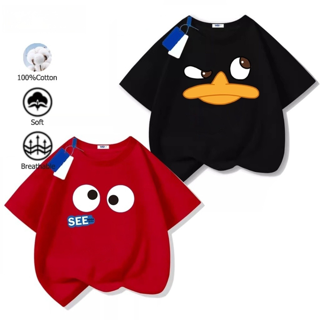เสื้อนักเรียนสำหรับเด็กผู้หญิง สไตล์การ์ตูน แขนสั้น กันน้ำ และทำจากผ้าคอตตอนใหม่