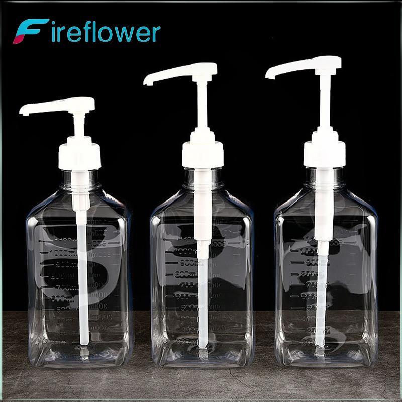 ดอกไม้ไฟ  1100มล เครื่องจ่ายน้ําเชื่อมกาแฟมัลติฟังก์ชั่นซอสน้ําผึ้งขวดซอสมะเขือเทศพร้อม 5/8/10ซีซี ปั๊มขนาดน้ําเชื่อมเครื่องจ่ายหยด