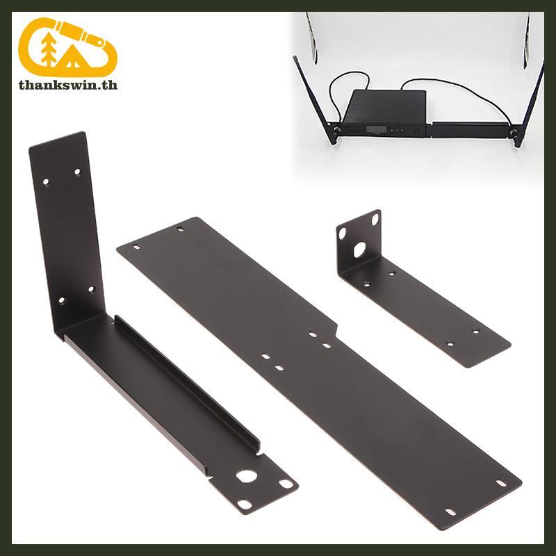 Thankswin Rackmount Rack กรอบโลหะสําหรับระบบไมโครโฟนไร้สายตัวรับสัญญาณไร้สายสําหรับ QLXD4 ULXD ULXD4