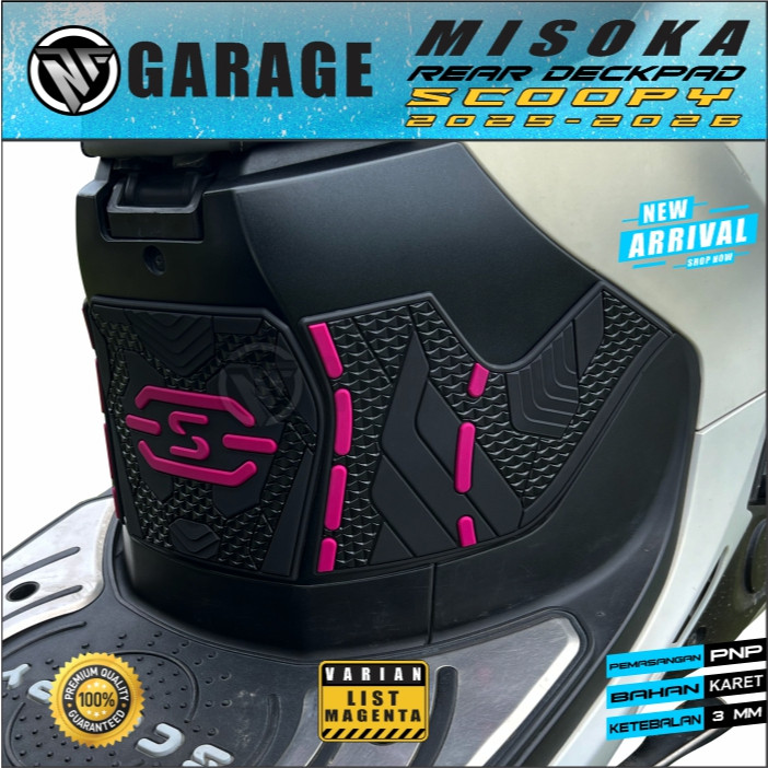ฝาครอบดาดฟ้าด้านหลัง Misoka Scoopy 2025 - 2026 ยางหลายสีตัวเลือก pjv