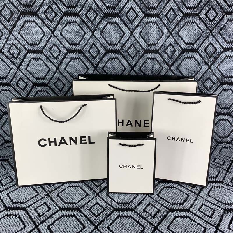 Original Counter Same Style Chanel White Classic Style Lipstick Bag Perfume Gift Tote Bag