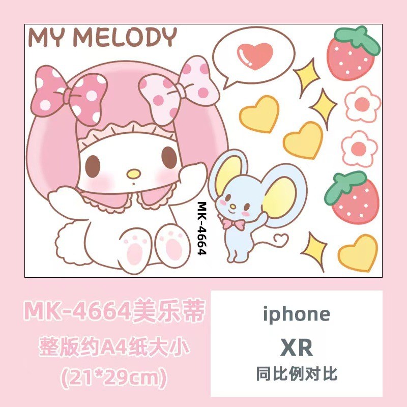 Melody สติ๊กเกอร์ติดรถยนต์ไฟฟ้า Kuromi การ์ตูนน่ารักตกแต่งรถจักรยานยนต์กระเป๋าเดินทาง Scratch Blocking ราคา ถูกที่สุด ดีลบีเคเค แกลเลอรีภาพที่ 9