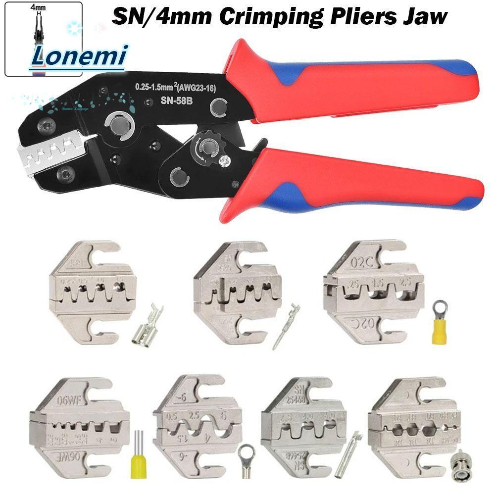 LONEMI CRIMPING คีมขากรรไกร, SN-2546B 02C โลหะผสม SN CRIMPING คีม Jaw, 48B 58B กว้าง 4 มม.06WF 2549 