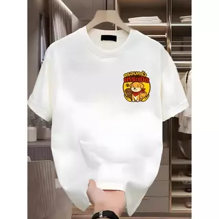 【เสื้อยืดพี่เป้เท่ระเบิด】เสื้อยืดแขนสั้นพิมพ์ลายสุนัข อินเทรนด์ การ์ตูนเท่ๆ ชุดสัตว์เลี้ยง ผู้ชายและผู้หญิง ผ้าฝ้ายหลวม
