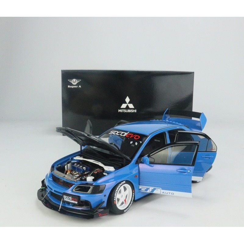 SUPER A 1:18 三 Mitsubishi Lancer Evolution lX JDM edition 合金全开 AC20222