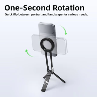 GOOJODOQ Magnetic Phone Stand Foldable and Portable Stable Triangle Structure Four Usage Modes