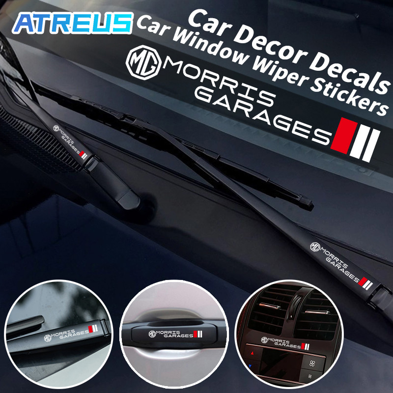 2/4ชิ้น MG สติ๊กเกอร์ปัดน้ําฝนรถยนต์ สติกเกอร์ที่ปัดน้ำฝน ที่ปัดน้ำฝนรถยนต์ สติ๊กเกอร์ สติ๊กเกอร์ ติ