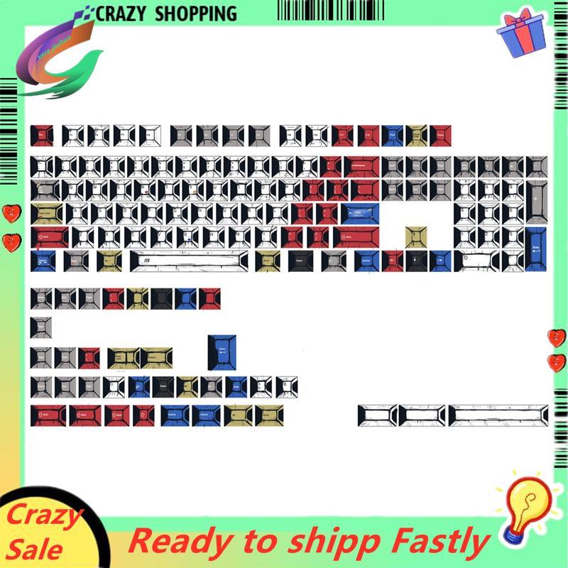 PBT การ์ตูนสไตล์ Keycaps PBT Keycaps Keycaps สําหรับ Cherry MX Switches Cherry Profile Keycaps