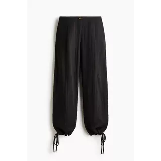 H&M(เอชแอนด์เอ็ม) กางเกงขายาวทรงกระบอกผ้าริ้วพับ ผู้หญิง 1318542_1