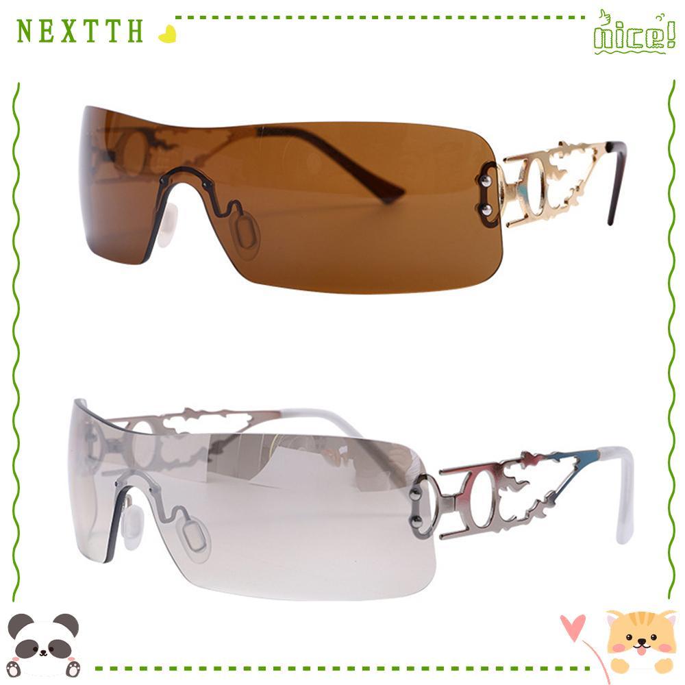 NEXTTH Y2K แว่นกันแดด Retro Fashion Cyber Men Shades