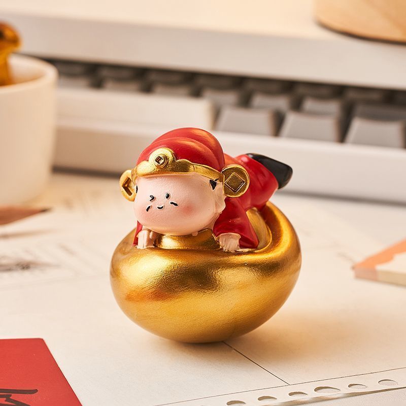 Hot Sale#Cute Healing Stress Relief Tumbler Small Ornament Office Desktop Decoration Emotional Stabi