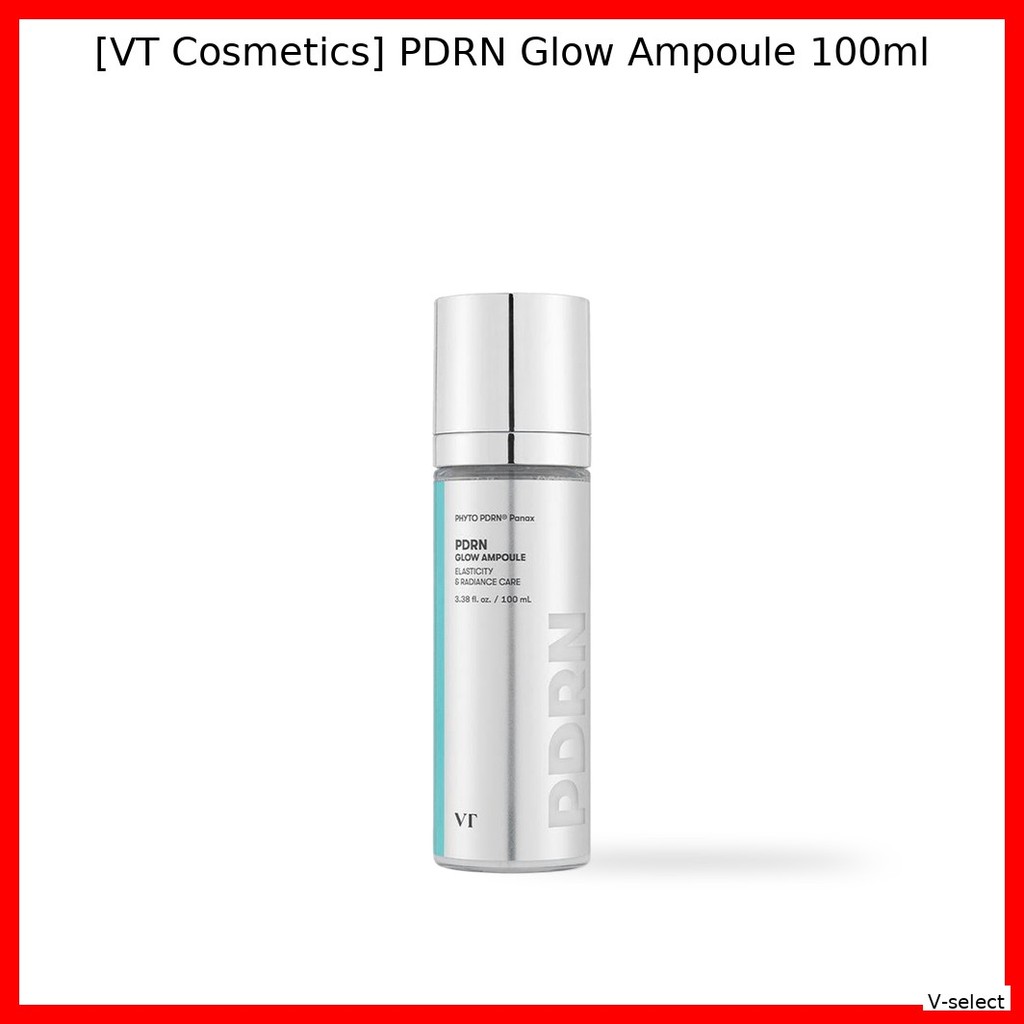 [VT Cosmetics] PDRN Glow Ampoule 100ml / Korean Ampoule / Radiant Glow / ของแท้ 100% โดย V-select
