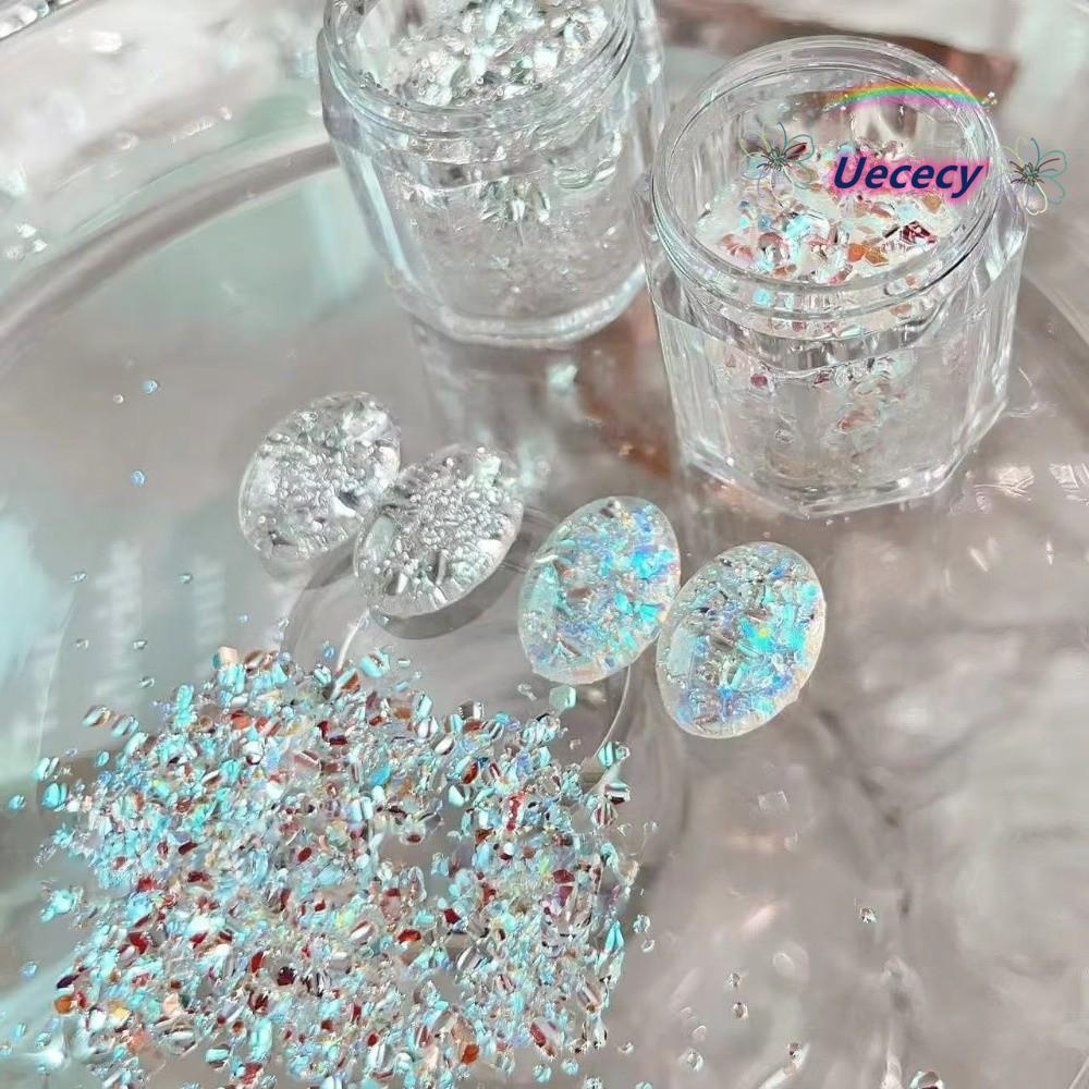 UECECY Flash Nail Art, Sequins Nail Art DIY Nail Art Sequins, Glitter Blinking Nail Art Charms
