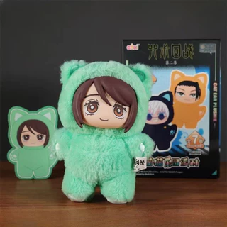 หูแมว Plushie Jujutsu Kaisen กล่องตาบอด Satoru Gojo Eto Action Figure Suguru Nanami Kento Fushiguro Toji ตุ๊กตาตุ๊กตาเคลื่อนย้ายได้รูปของเล่นสะสมของขวัญสําหรับพัดลม
