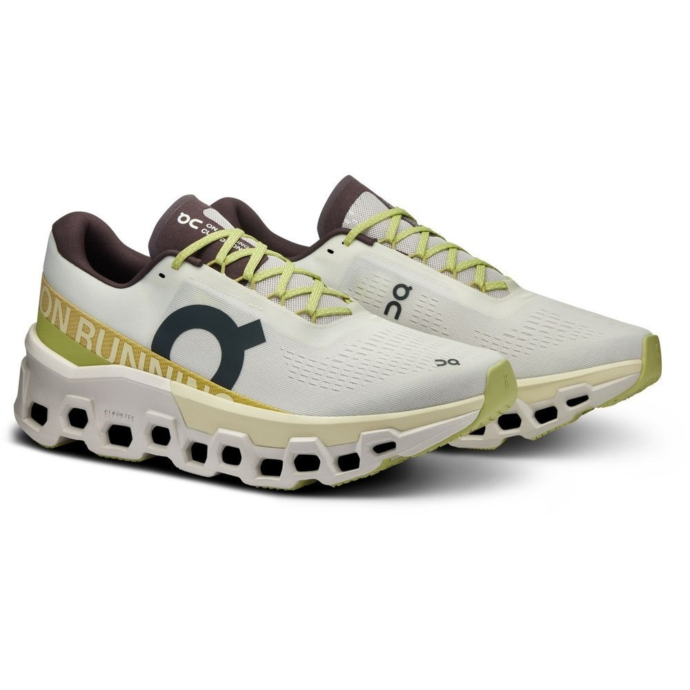 New Men Running Brand White/Lime Yellow Cloudmonster 2 OC Shoes XPGTX