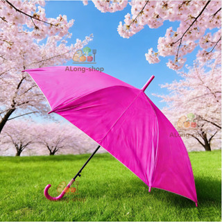 ร่มกันแดดกันฝนยาว22นิ้ว  มี UV กันแดด สีพื้น 6สีเลือก✨ ราคาถ…