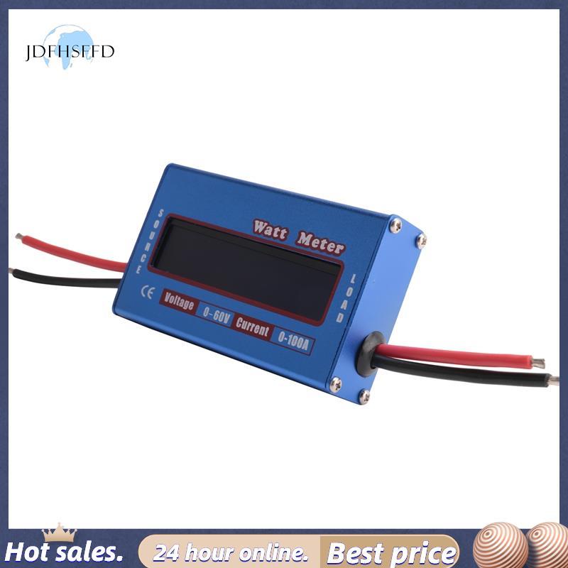 jdfhsffd Digital Wattmeter Watt Meter Power Meter DC 60V 100A Balance Voltage Battery Checker