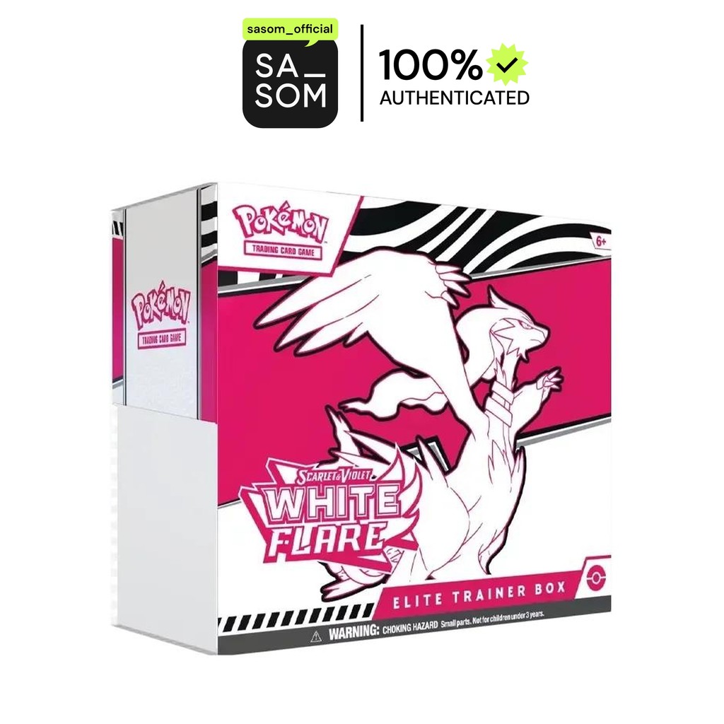 Pokemon [WHT] Scarlet & Violet "White Flare" Elite Trainer Box (EN) | ของแท้ ตรวจสอบโดย SASOM