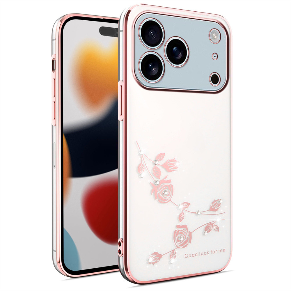 เคสใสสําหรับ iPhone 17 /iPhone 17 Pro/iPhone 17 Pro Max/iPhone 17 Pro Air ลายดอกไม้