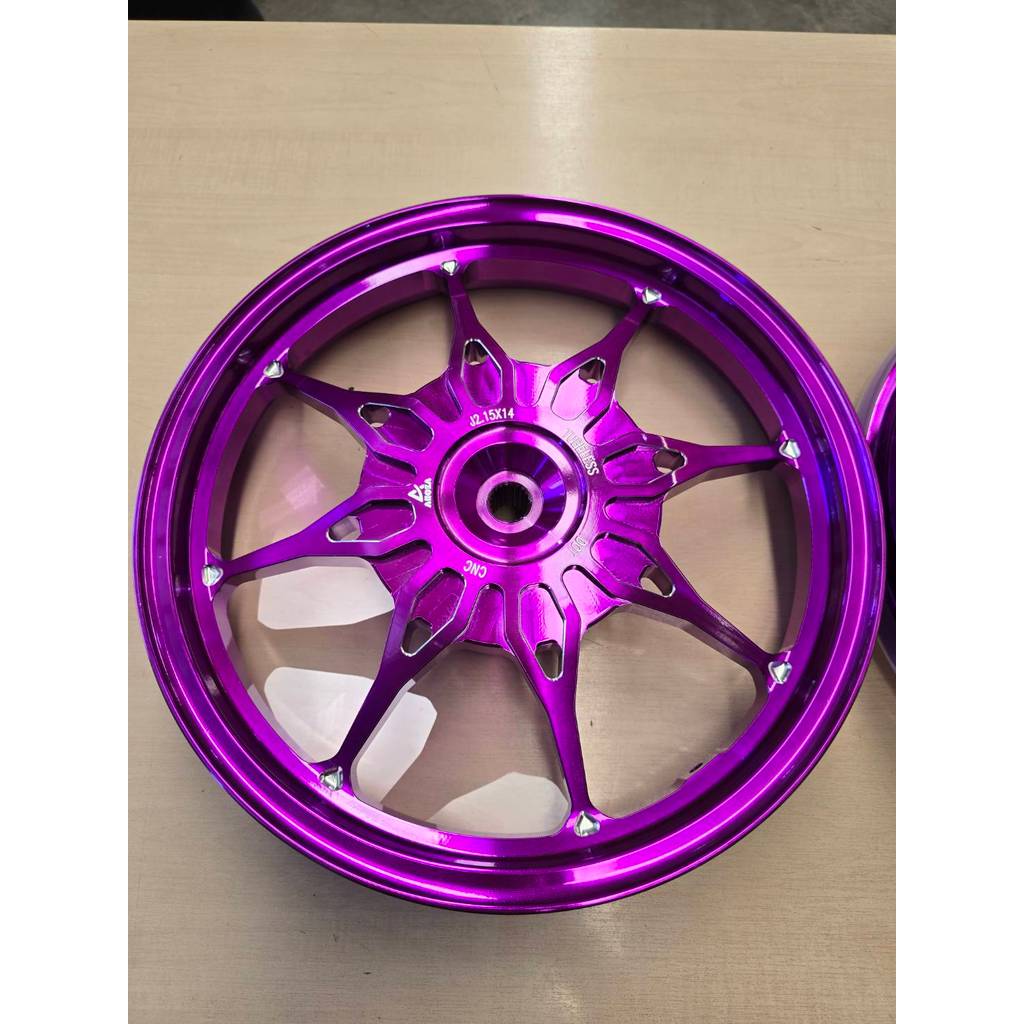 แม็ก CNC ลายดาวกระจาย ใส่ Click 110i ทุกรุ่น / Scoopy-i / ICON / Moove / แปลงขอบ 14 นิ้ว แถมจุกลมเลส ราคา ถูกที่สุด ดีลบีเคเค แกลเลอรีภาพที่ 3