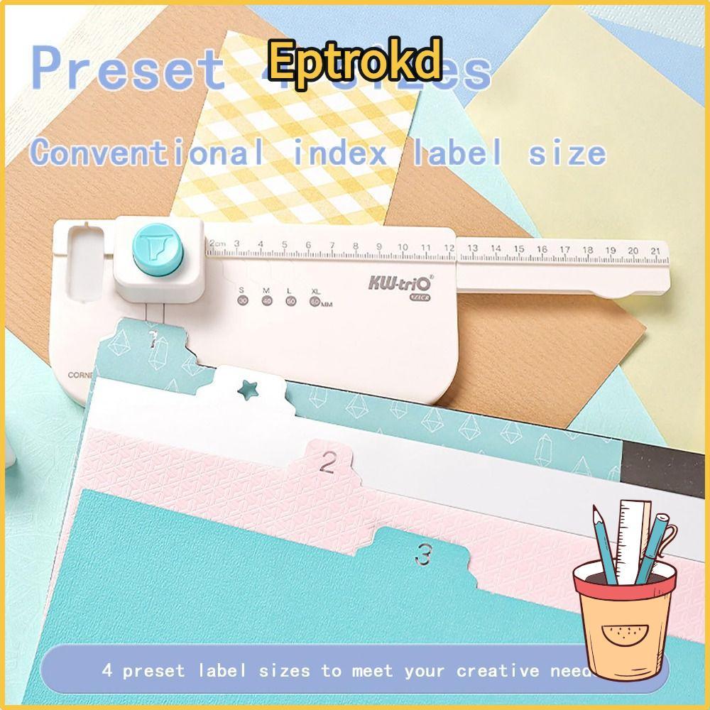 กระดานเจาะแท็บ EPTRO, DIY Bookmark Index Label Punching Separator Page Creation Board, Multifunction