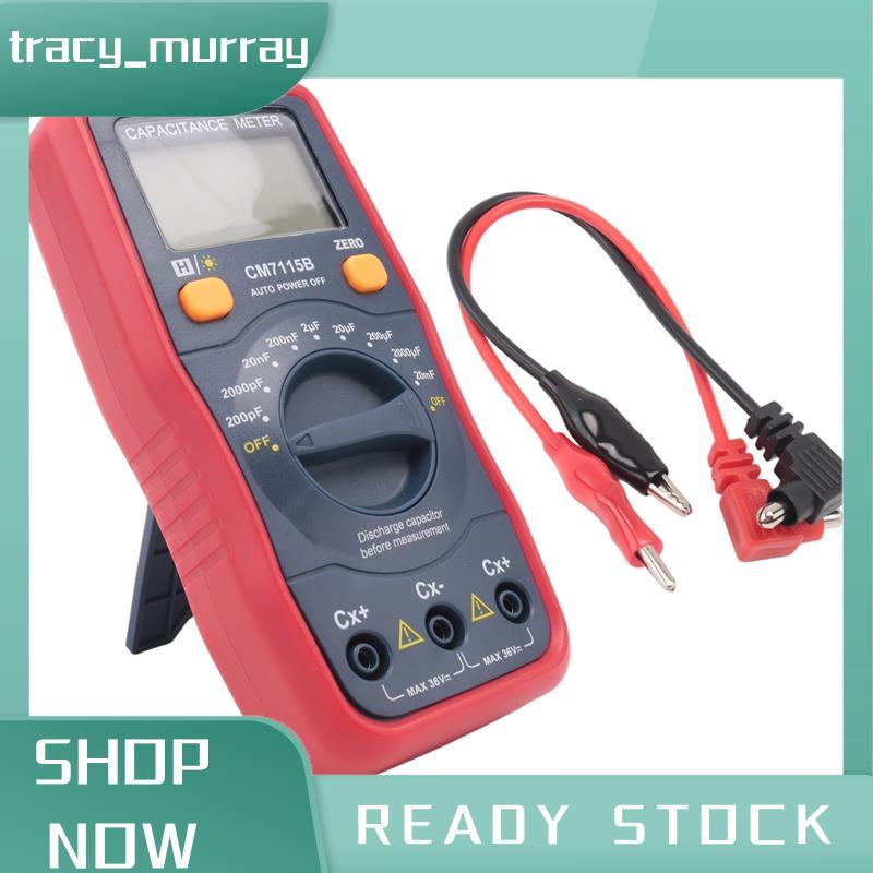 tracy_murray CM7115B Capacitance Meter มัลติมิเตอร์แบบดิจิตอลจอแสดงผล LCD เครื่องมือ, ซม.-7115A อัพเ