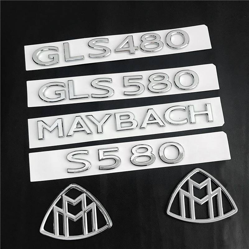 21 Maybach Tail Tag Bumper Stickers Gls480gls680gls580maybach Rear-End Text Label Letter Car Label O