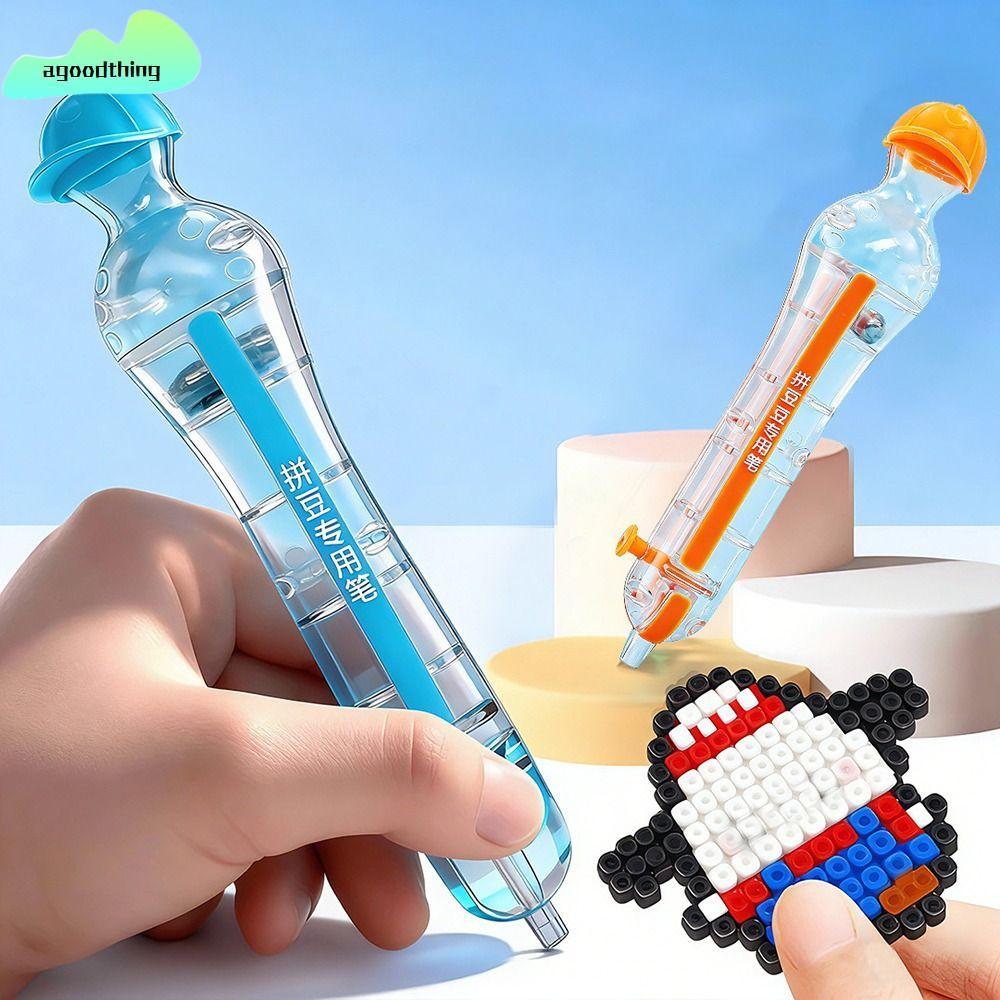 AGOODTHING ลูกปัดตําแหน่งปากกา, 2.6 มม.เคล็ดลับอัตโนมัติ Perler Hama ลูกปัดปากกา, Creative DIY ลูกปัดหัตถกรรมโครงการกดหัตถกรรม Maker Ergonomic Grip ลูกปัดตําแหน่งปากกาทําด้วยมือ