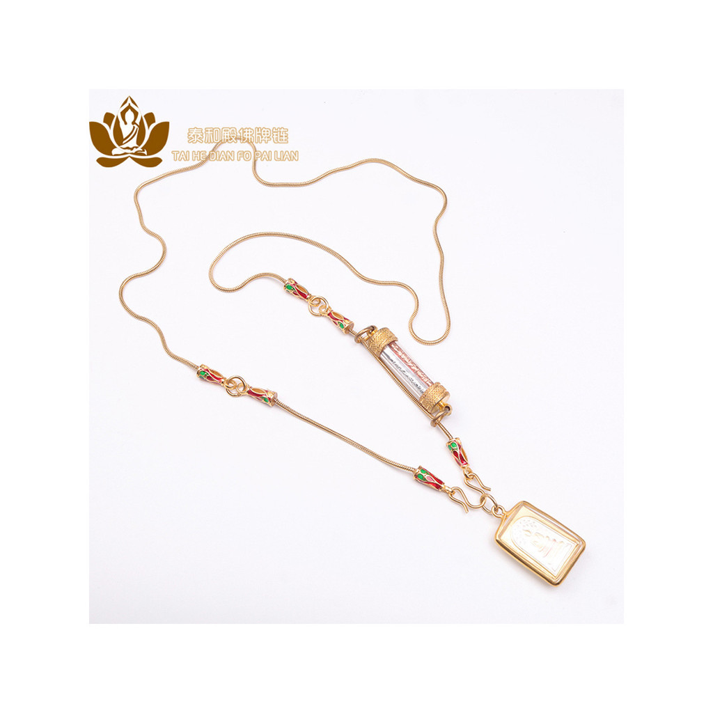T Thailand Amulet Talisman โซ่พิเศษ ไทเทเนียมเหล็ก High-End สามแขวนเดี่ยวแขวน Universal สร้อยคอ X1.2
