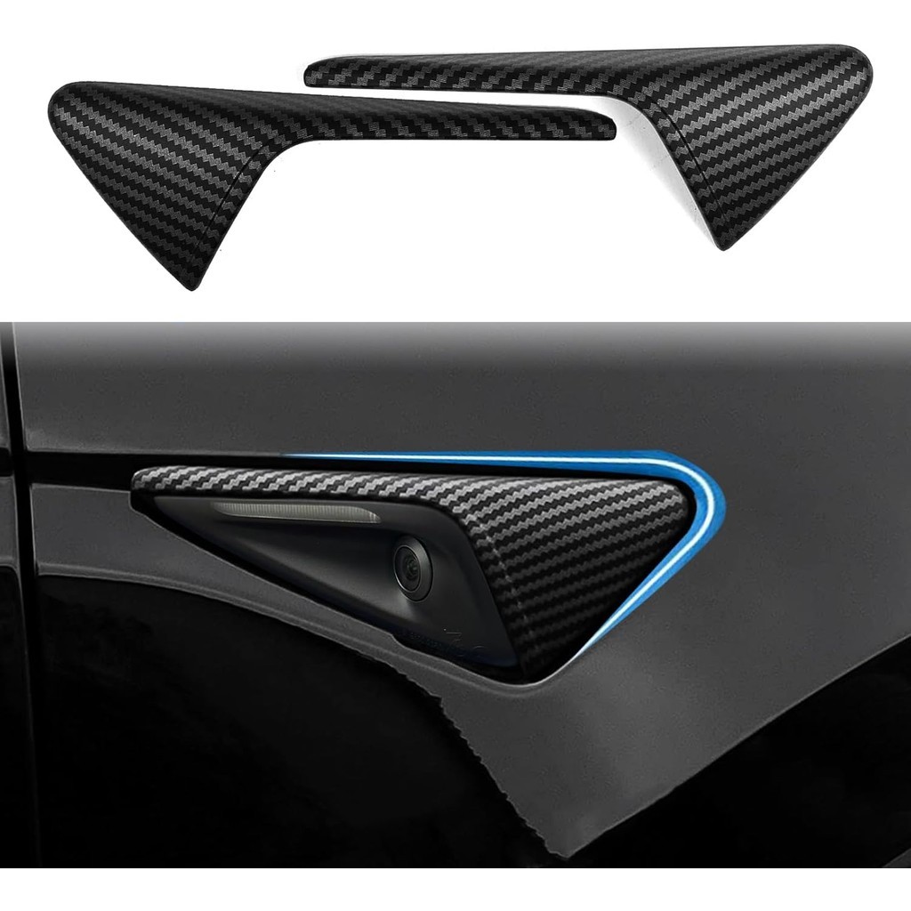 สําหรับ 2025 2024 Tesla รุ่น Y/3 HW4.0 ไฟเลี้ยวด้านข้างกล้องป้องกันอุปกรณ์ตกแต่ง, สําหรับ Tesla รุ่น