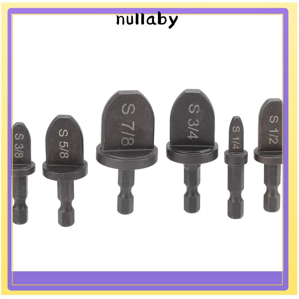 NULLABY 6 ชิ้น HVAC Swaging เครื่องมือ, 1/4 "ถึง 7/8" Bits 1/4 นิ้ว Hex Shank หลอดทองแดง Expander, แ