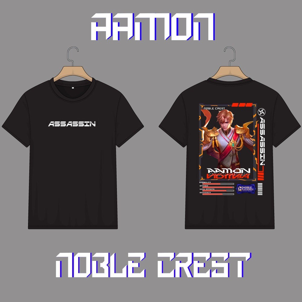 COOL MOBILE LEGEND AAMON ASSASSIN SKIN HERO KIDS T-SHIRT//ML T-SHIRT//MOBILE LEGEND KIDS T-SHIRT//AM