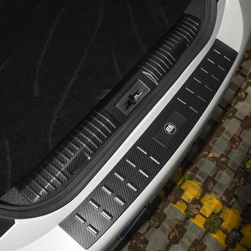 รถด้านหลังกันชน Guard 3D สติกเกอร์สแตนเลส Mouldings Pad Anti-scratch Trim ฝาครอบสําหรับ GR86 BRZ จัด