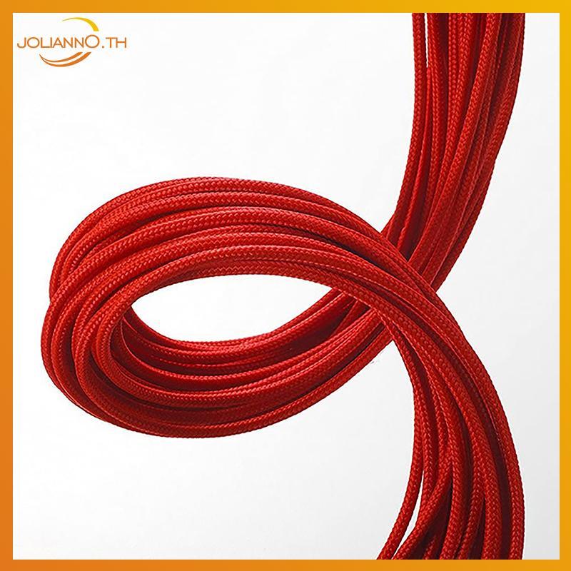 Joliann0 PSU ATX 24Pin สายไนลอนถัก 8-pin 6 + 2pin สายไฟ 24-pin เมนบอร์ดสําหรับคอมพิวเตอร์พีซีกรณีสาย