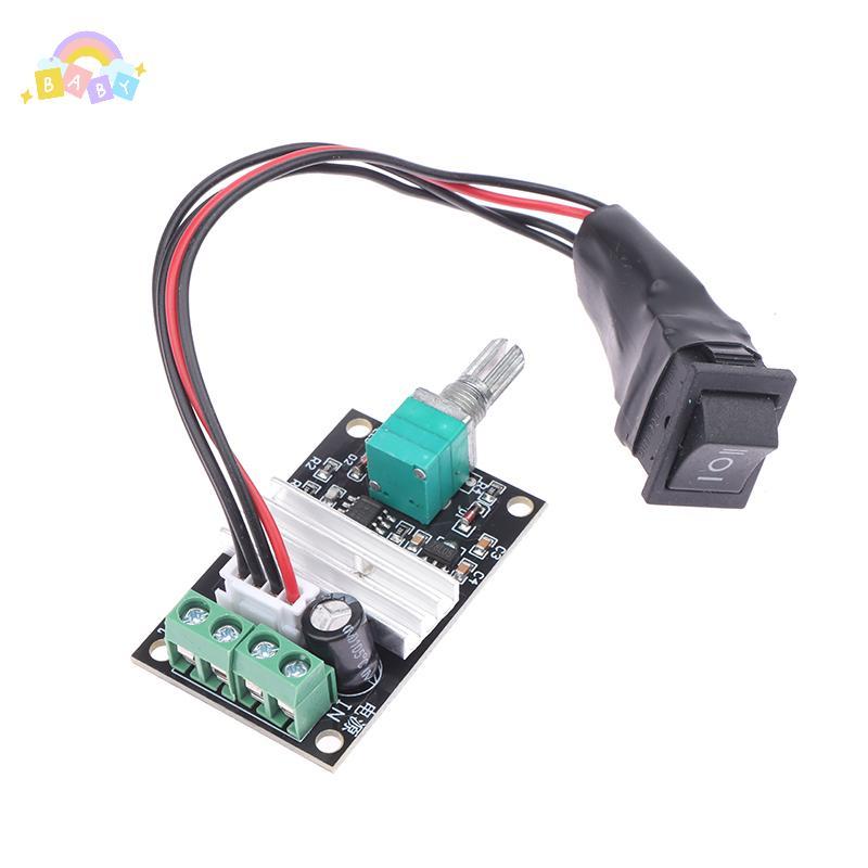 [BB-t] DC 6V 12V 24V 3A PWM มอเตอร์ควบคุมความเร็วปรับความเร็ว DC มอเตอร์ไดร์เวอร์ไปข้างหน้าย้อนกลับสวิทช์ใหม่