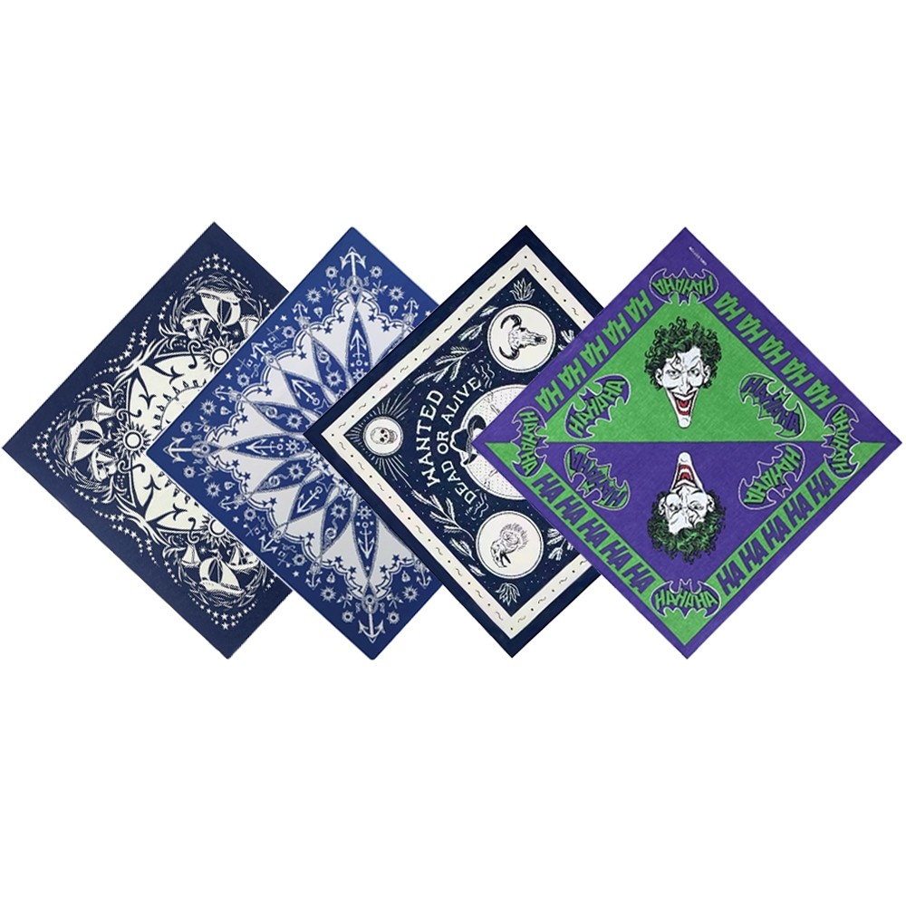 ผ้าเช็ดหน้า กันแดด ผ้าโผกหัว Hippop ฮิปฮอป สไตล์ พร้อมส่ง 55*55CM L101 - รูปที่ 7