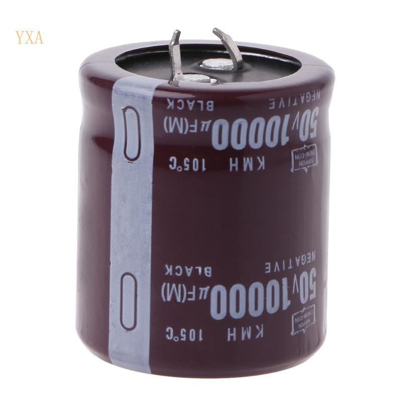 YXA 10000uF 50V 105°C Power Electrolytic Capacitor Snap Fit