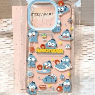 Hangyodon การ์ตูนน่ารักสุนัขดูเดิล นุ่ม เคสIPhone XR 7Plus 8 6 Plus เคส XS X Max เคสไอโฟน 12 11 15 14 13 Pro Max