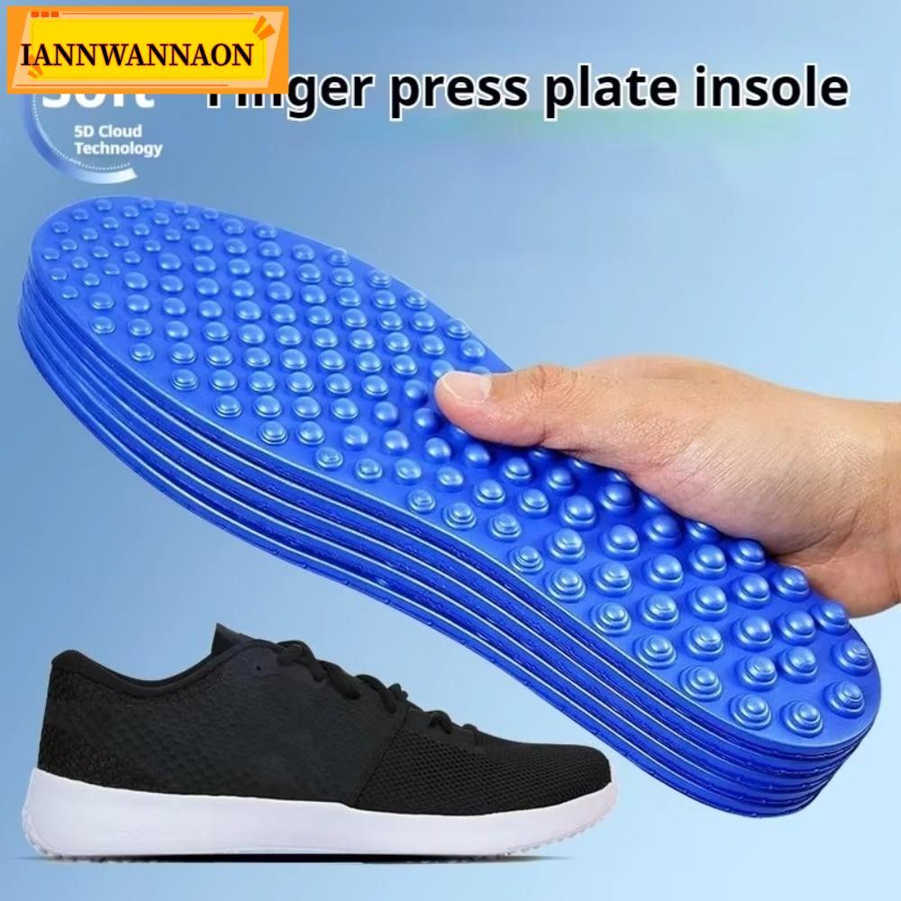 IANNWANAON 1คู่พื้นรองเท้านวด,กันกระแทกEVAบรรเทาเท้าความเมื่อยล้ารองเท้าInsoles,นุ่มยืดหยุ่นสูงนิ้วความดันคณะกรรมการออกแบบรองเท้าลําลองแต่เพียงผู้เดียวสําหรับผู้ชายผู้หญิง
