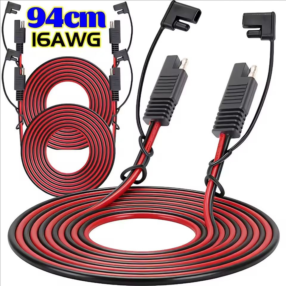 94 ซม./ชิ้น - ชุดสายไฟต่อสายไฟ | สายตัดการเชื่อมต่อด่วน 16AWG 12-36V | อะแดปเตอร์พลังงานแสงอาทิตย์พี