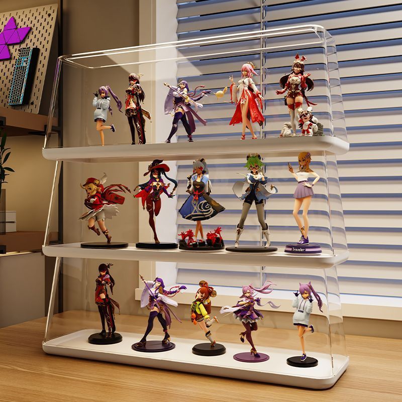 Neat กล่องโชว์โมเดล Display Step Design มินิมอล โปร่งใส เรียบหรู เหมาะกับห้องนอนและมุมสะสม