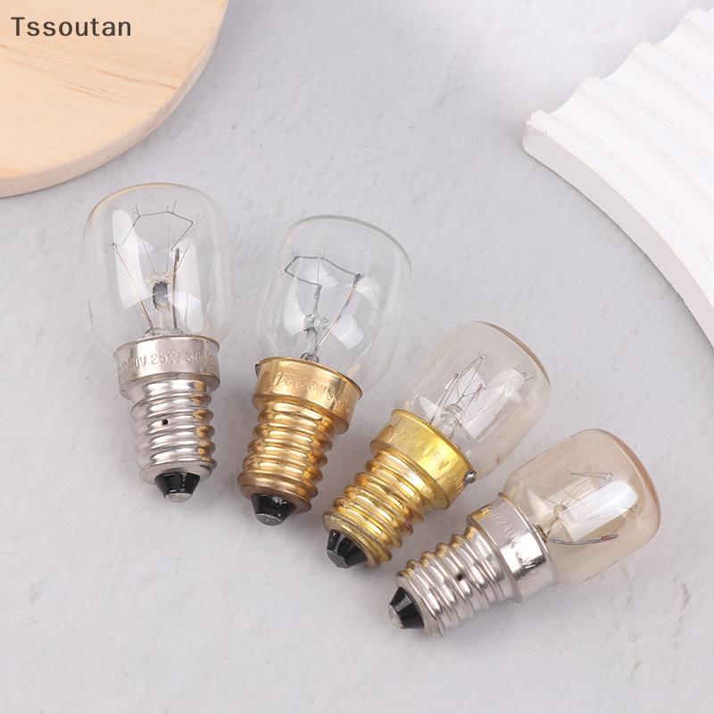 [TSST] หลอดไฟอุณหภูมิสูง 120/220V 15W 25W E14 300 องศา T22 เตาอบไมโครเวฟหลอดไฟ Steamer หลอดไฟเกลือหล