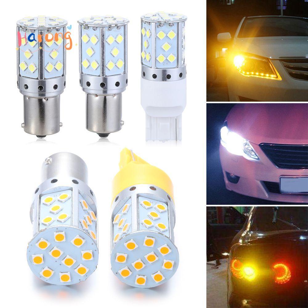 HARONG ไฟ LED รถยนต์ 3030 1156 BAU15S PY21W T20 7440 Canbus ฟรี