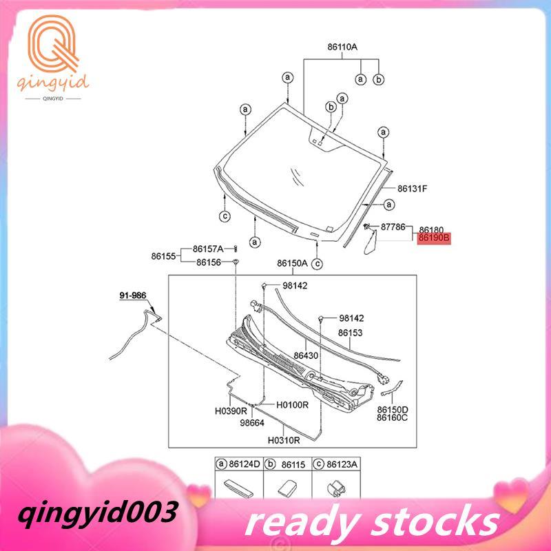 1PairFront Window Side Corner Triangle สําหรับ IX35 2010-2017 86180-2S000 86190-2S000