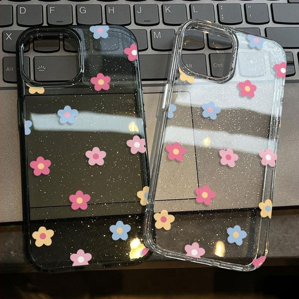 COD-ในไทย💥เคส ใส กากเพชร ดอกไม้เล็กน่ารัก For Samsung A12 A06 A03 A05S A55 A14 A05 A23 A20 A50 A50S A30S A13 A11 A15 A52