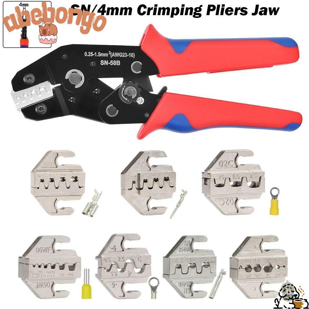 ABEBONBOF SN CRIMPING คีมขากรรไกร, 06WF 2549 03H กว้าง 4 มม. CRIMPING คีมขากรรไกร,โลหะผสม 48B 58B SN