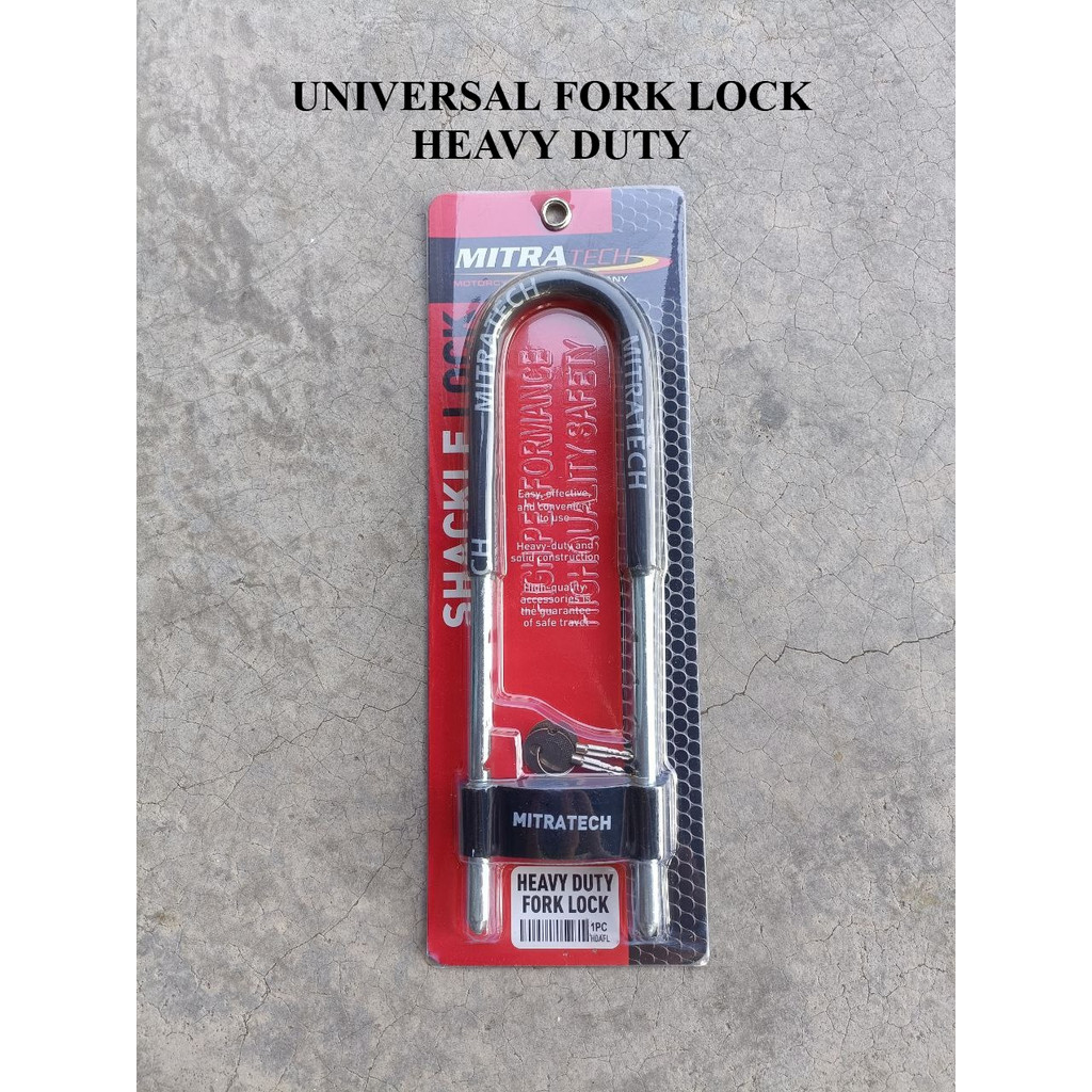 UNIVERSAL FORK LOCK HEAVY DUTY MITRATECH SECURITY CHAIN MOTORCYCLE MOTOSIKAL MOTOR KUNCI RANTAI ULOC